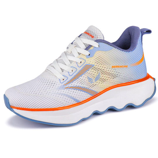 Bersache Premium Sports ,Gym, Trending Stylish Running Shoes For Men (9174-Orange)