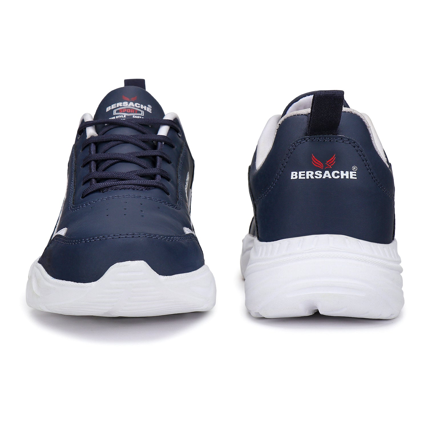 Bersache Lightweight Casual Sneaker Shoes For Men Blue-7055.
