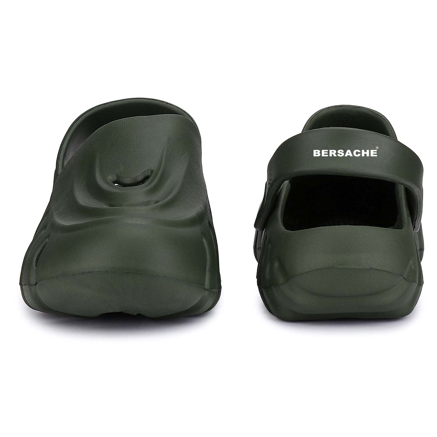 Bersache Extra Soft Classic Casual with Back Strap Regular wear with Ultra Soft & Flexibility Technology Flip-Flop for Men's/ Boy's Green-6009
