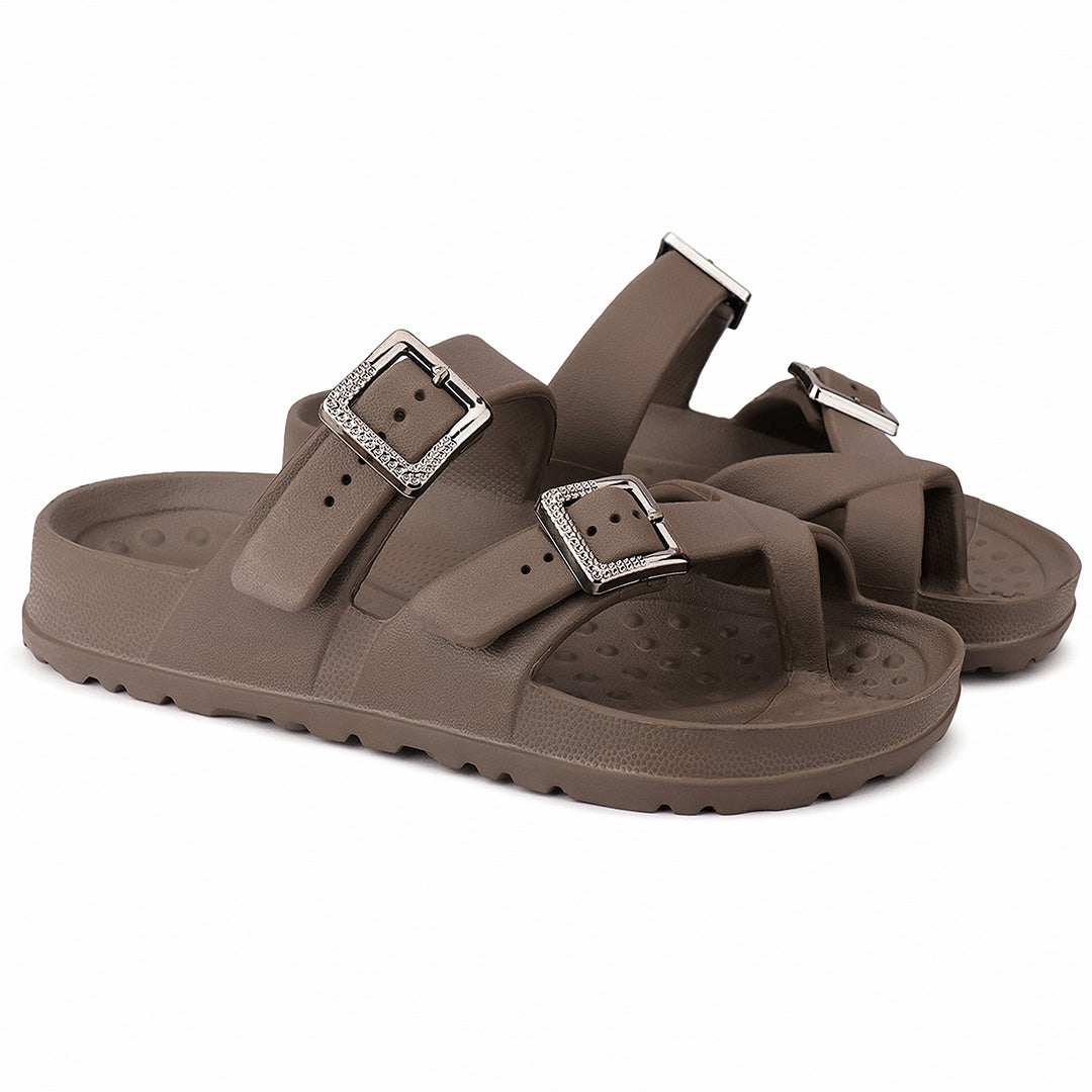 Doctor Bersache Newly Launched Orthopedic Comfort Slippers for Women | Diabetic Friendly | Extra Cushioning | Arch Support | Pain Relief Brown-DB -146