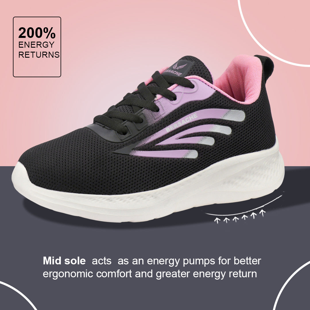 Bersache Sneaker, Loafers ,Casual with Extra comfort Sneaker Colour Changing shoes for Women (Pink-8094)