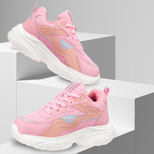 Bersache Premium Sports ,Gym, Trending Stylish Running Colour Changing shoes for Women (8106-Pink)