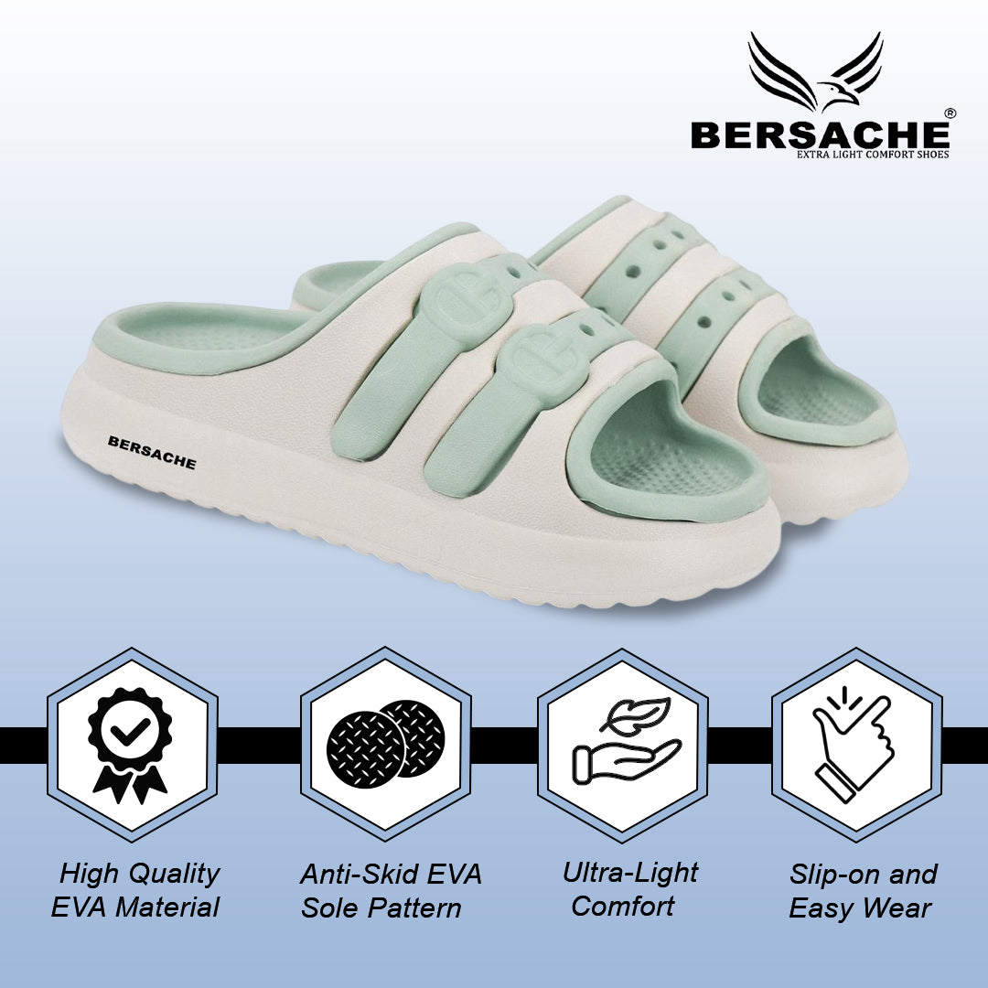 Bersache Extra Soft Classic Casual CHAPPAL with  Regular wear with Ultra Soft & Flexibility Technology Slipper for Kids's - Green -6321.