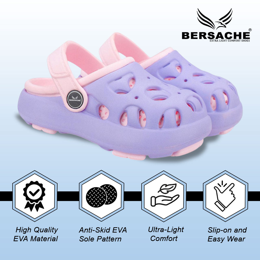 Bersache Extra Soft Classic Casual CHAPPAL with  Regular wear with Ultra Soft & Flexibility Technology Slipper for Kids's - Purple -6316.