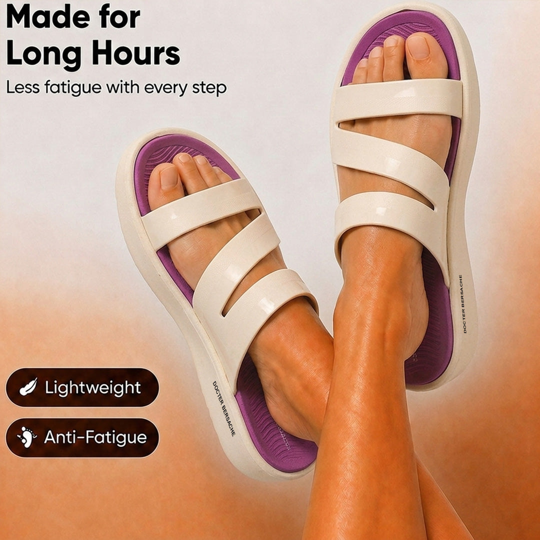 Doctor Bersache Newly Launched Orthopedic Comfort Slider for Women | Diabetic Friendly | Extra Cushioning | Arch Support | Pain Purple-DS127.