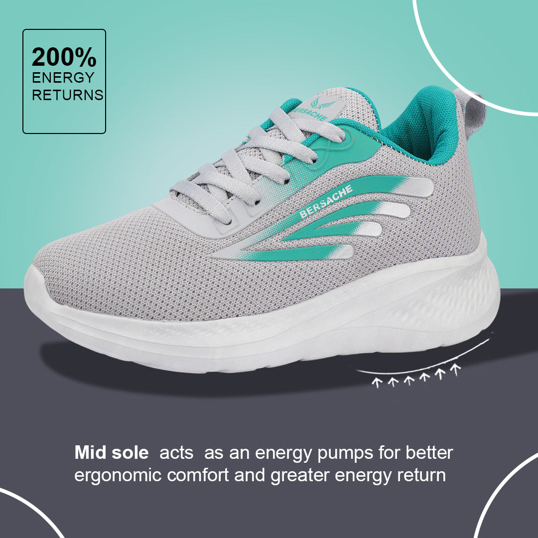 Bersache Sneaker, Loafers ,Casual with Extra comfort Sneaker Colour Changing shoes for Women (Grey-8093)