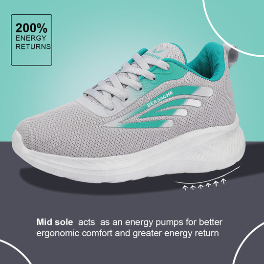 Bersache Sneaker, Loafers ,Casual with Extra comfort Sneaker Colour Changing shoes for Women (Grey-8093)