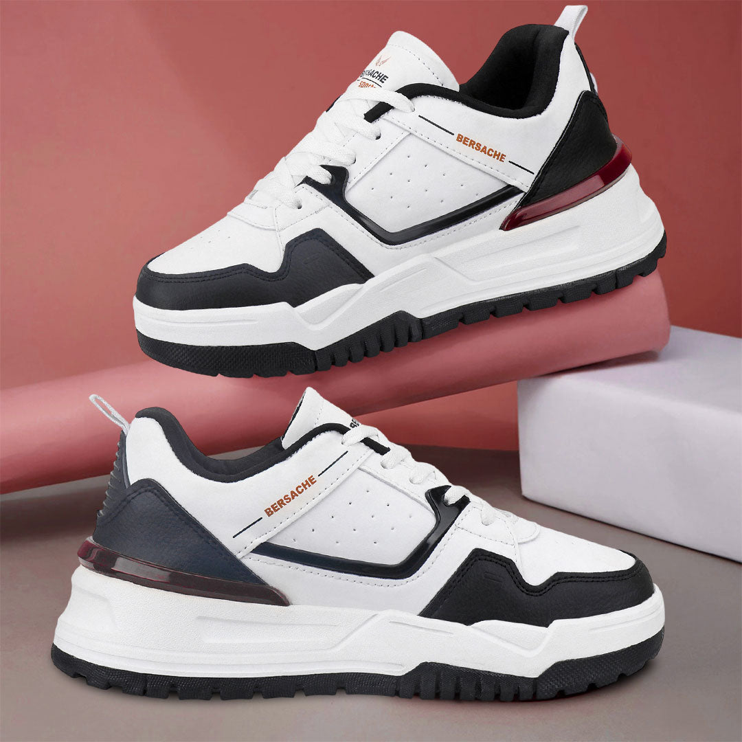 Bersache Premium Sports ,walking,Gym,cricket, Trending  Running Shoes For Men's (White-9220)