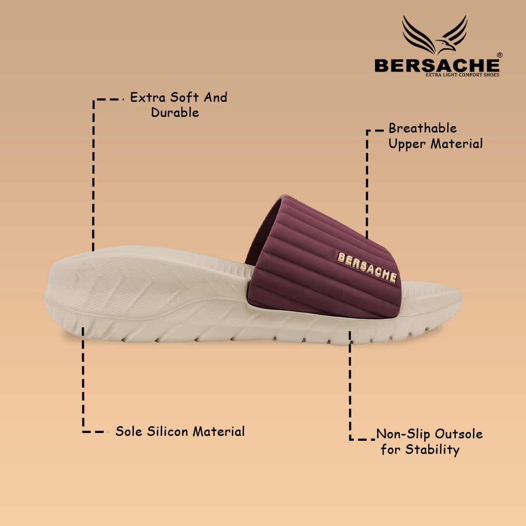 Bersache Extra Soft Classic Casual with  Regular wear with Ultra Soft & Flexibility Technology Slipper For Men's (beige)-6330.
