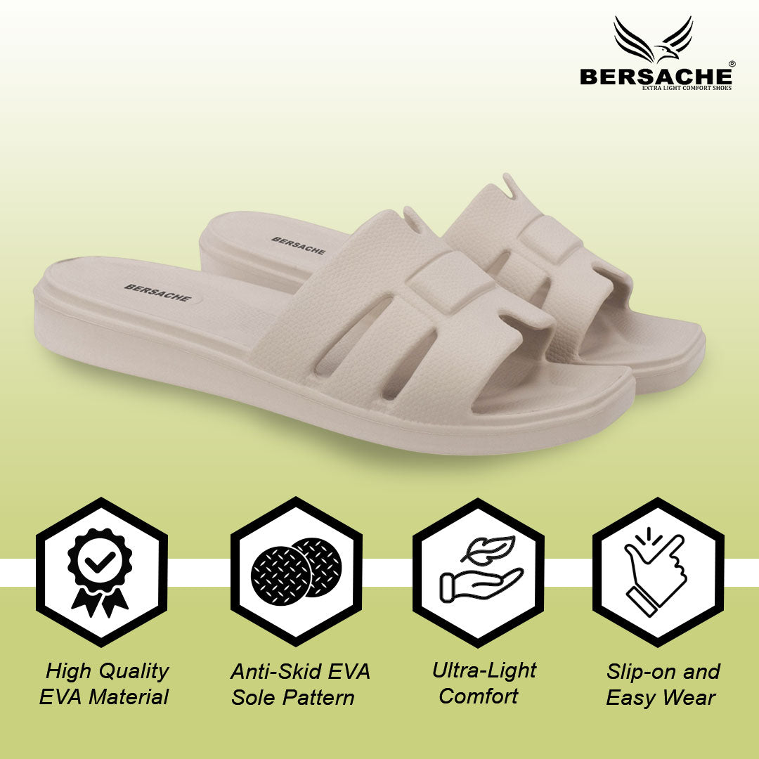Bersache Extra Soft Classic Casual with  Regular wear with Ultra Soft & Flexibility Technology Sandal For Women's/Girl's-(6301-Beige).