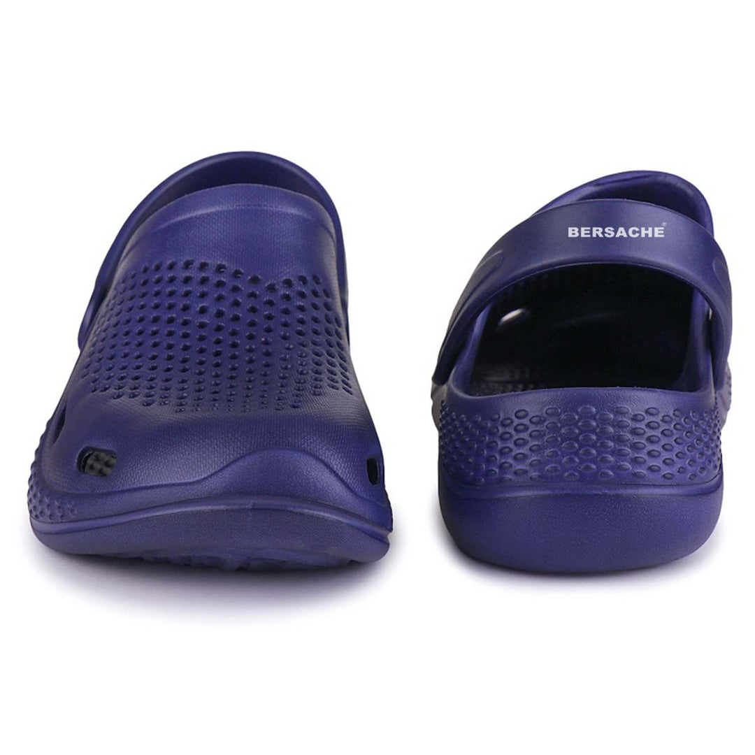Bersache Extra Soft Classic Casual with Back Strap Regular wear with Ultra Soft & Flexibility Technology Flip-Flop for Men's/ Boy's-Blue-6071
