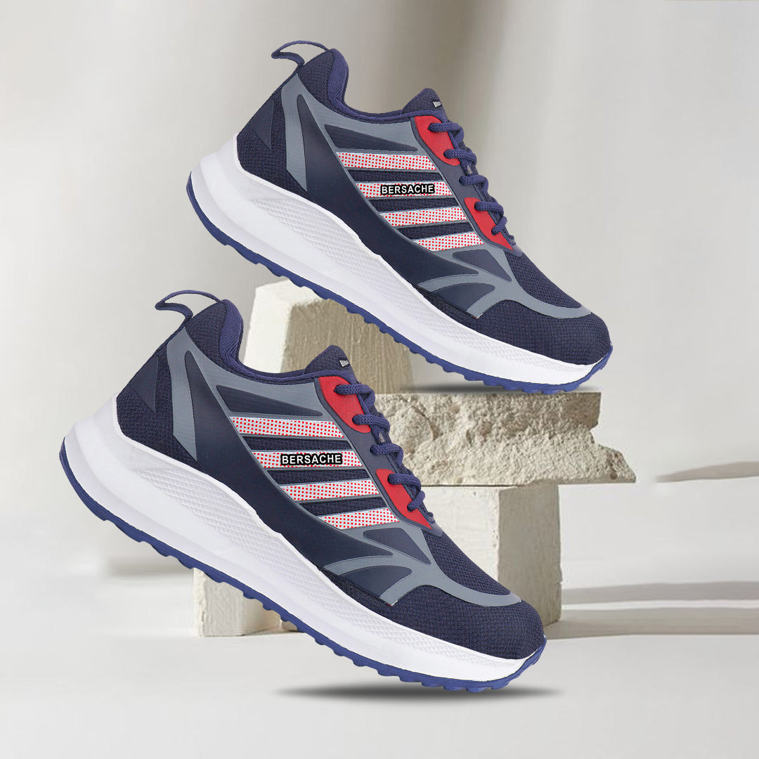 Bersache Premium Sports,Gym, Trending Stylish Running Shoes For Men (8072-Blue)