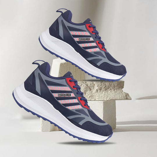 Bersache Premium Sports,Gym, Trending Stylish Running Shoes For Men (8072-Blue)