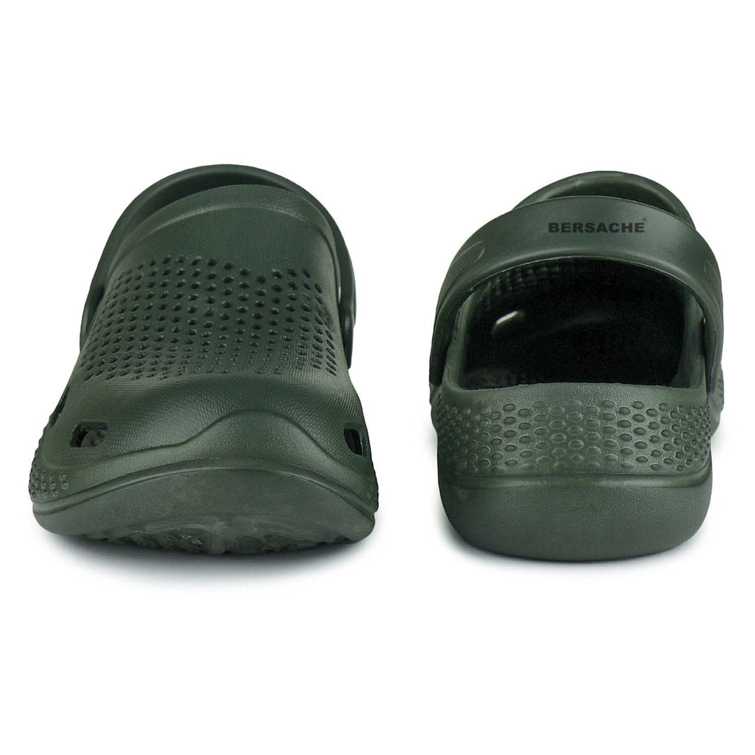 Bersache Extra Soft Classic Casual with Back Strap Regular wear with Ultra Soft & Flexibility Technology Flip-Flop for Men's/ Boy's -Green 6068