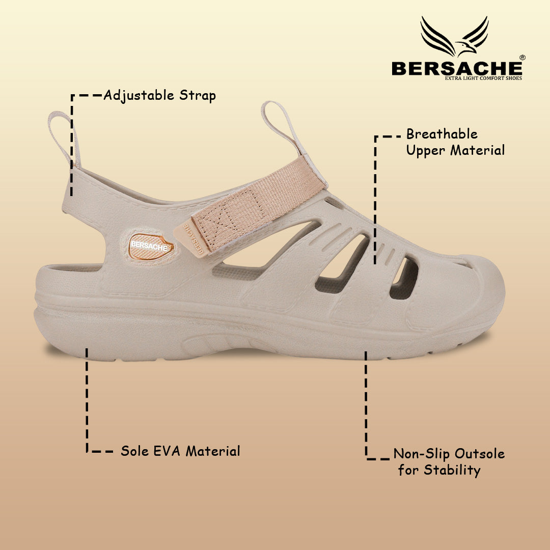Bersache Extra Soft Classic Casual with  Regular wear with Ultra Soft & Flexibility Technology Sandal For men's & boy's-6263-Beige