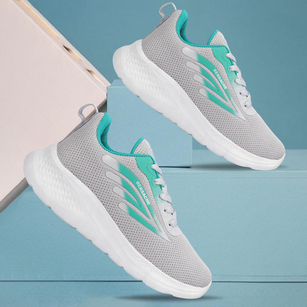 Bersache Premium Sports ,Gym, Trending Stylish Running Colour Changing shoes for Women (8093-Grey)