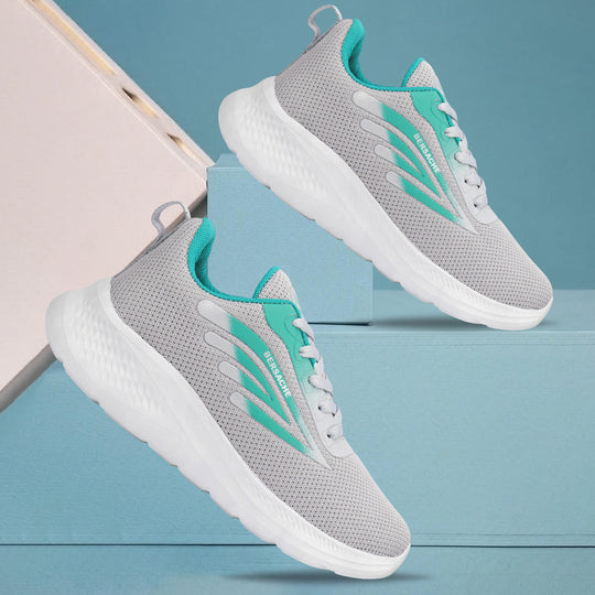 Bersache Premium Sports ,Gym, Trending Stylish Running Colour Changing shoes for Women (8093-Grey)