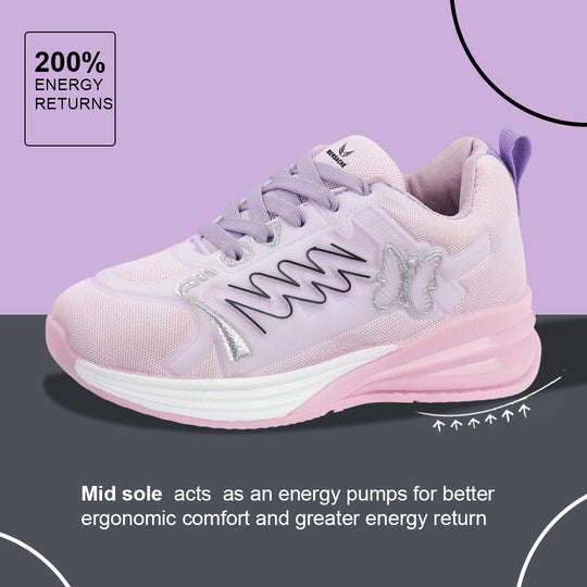 Bersache Casual Sneaker shoe for Women| Soft Cushioned Insole , Slip-Resistance Casuals For Women's-(8142-Purple)