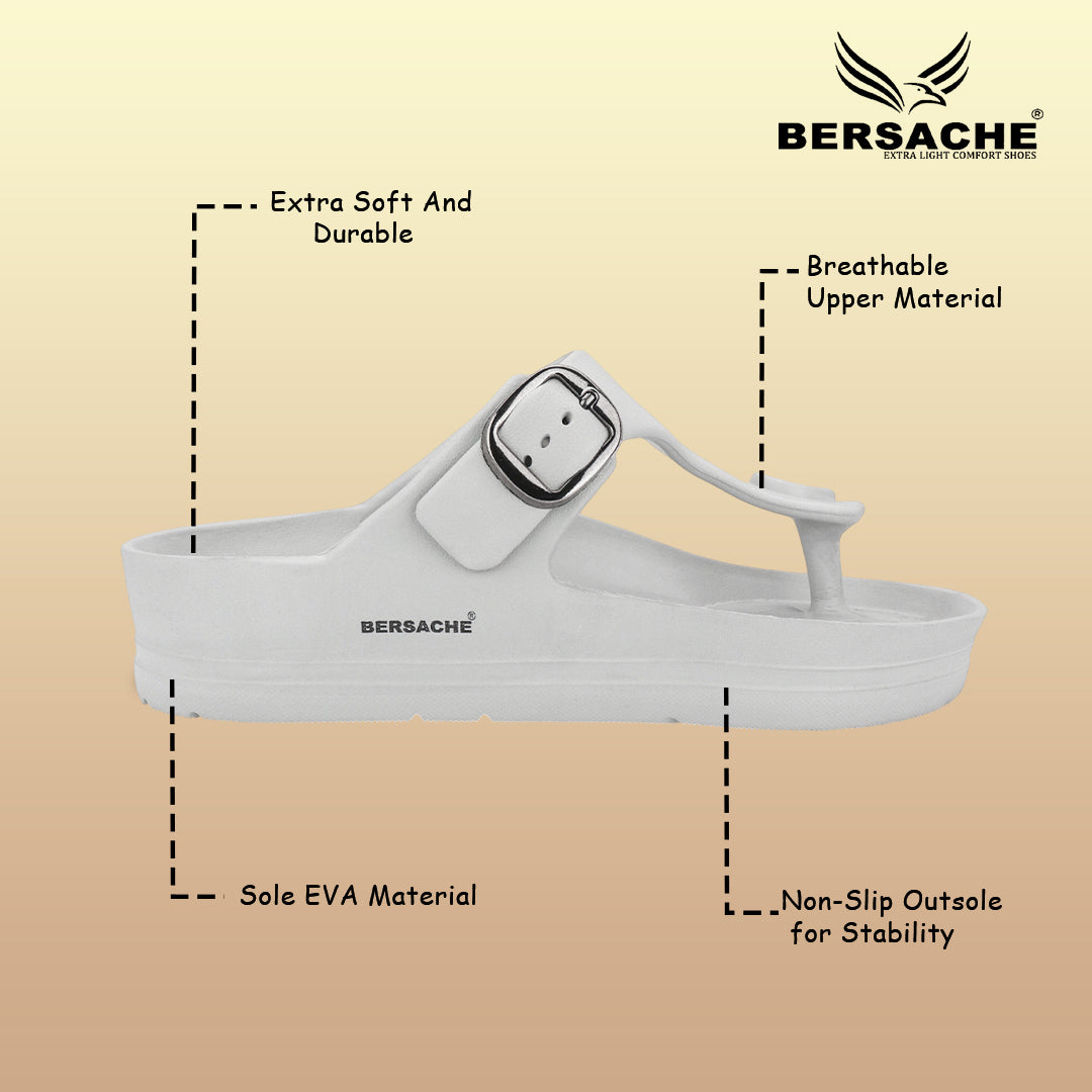 Bersache Extra Soft Classic Casual  with  Regular wear with Ultra Soft & Flexibility Technology Sandals for Men's-(6290-Grey)