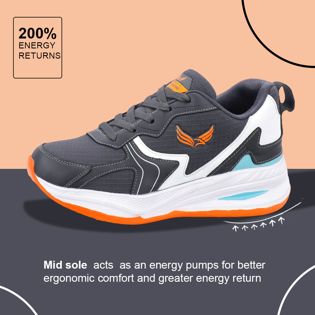 Bersache Casual Sneaker shoe for Men| Soft Cushioned Insole , Slip-Resistance Casuals For Men (8118-Blue)