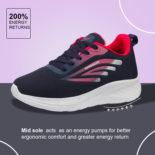 Bersache Sneaker, Loafers ,Casual with Extra comfort Sneaker Colour Changing shoes for Women (Red-8095)