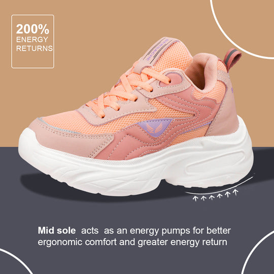 Bersache Sneaker, Loafers ,Casual with Extra comfort Sneaker Colour Changing shoes for Women (Pink-8105)