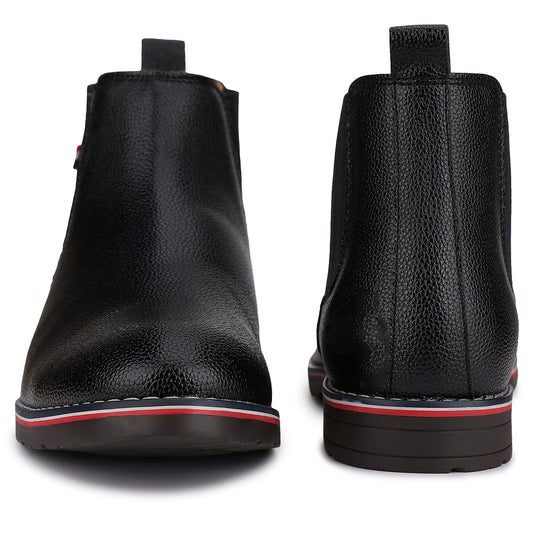 Bersache Lightweight Formal Office Wear Outdoor Shoes For Men (9085-Black)