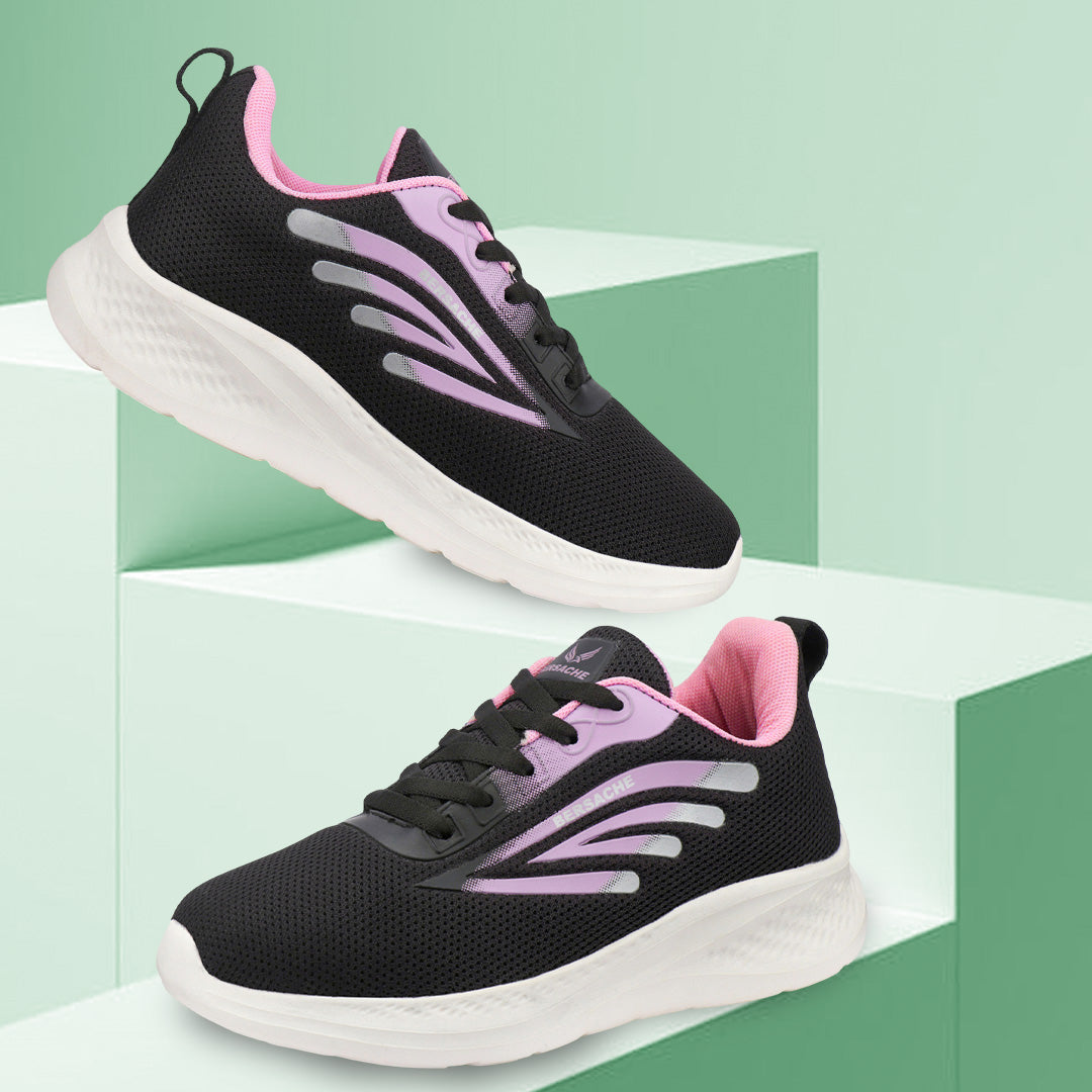 Bersache Premium Sports ,Gym, Trending Stylish Running Colour Changing shoes for Women (8094-Pink)