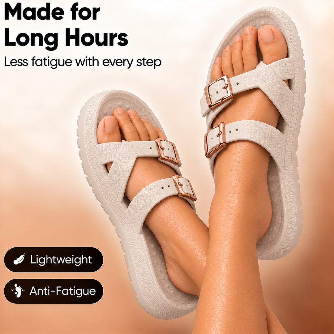 Doctor Bersache Newly Launched Orthopedic Comfort Slippers for Women | Diabetic Friendly | Extra Cushioning | Arch Support | Pain Relief Beige-DB -147