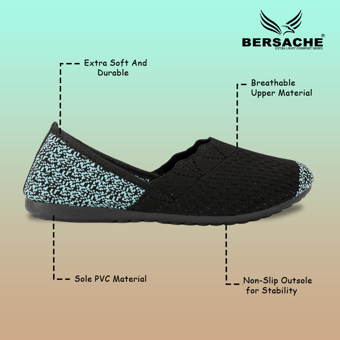 BERSACHE Women's SPORTS – Lightweight, Breathable & Comfortable Daily Wear Shoes(GREEN-6274).