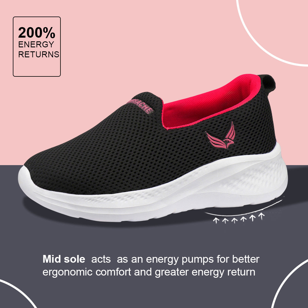 Bersache Sneaker, Loafers ,Casual with Extra comfort Sneaker Colour Changing shoes for Women (Red-8097)