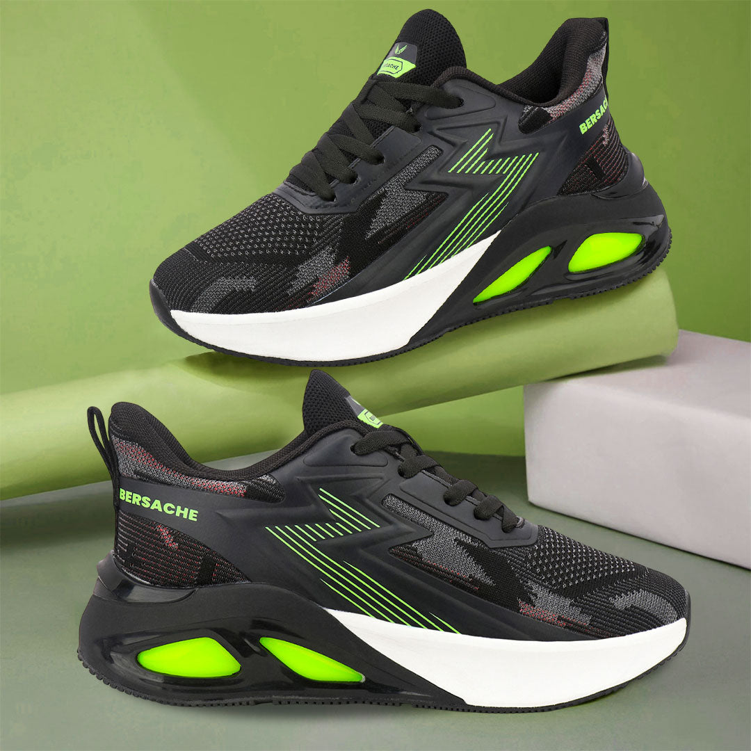 Bersache Premium Sports ,walking,Gym,cricket, Trending  Running Shoes For Men's (Grey-9218)