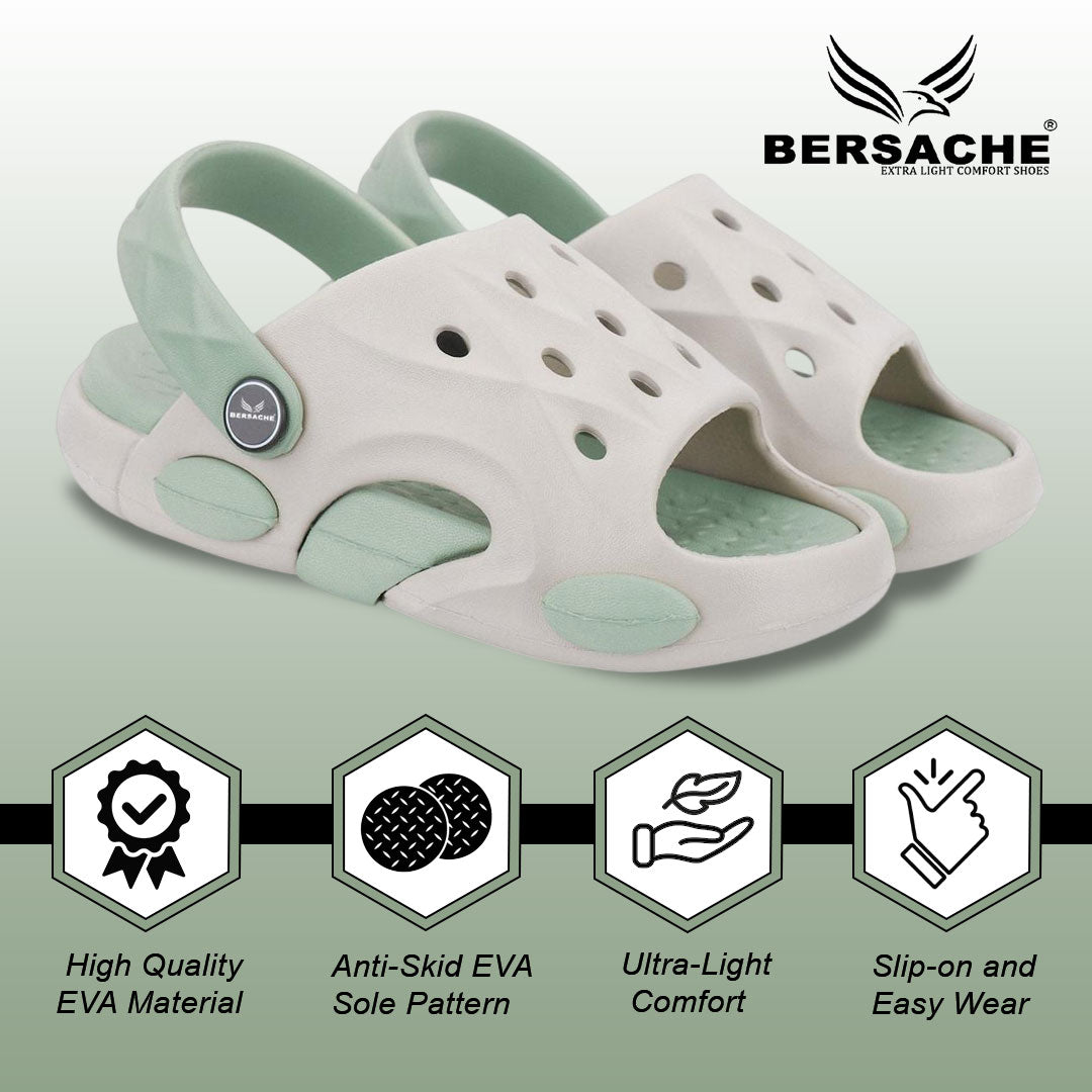 Bersache Extra Soft Classic Casual CHAPPAL with  Regular wear with Ultra Soft & Flexibility Technology Clog's for Kids's - Beige -6318.