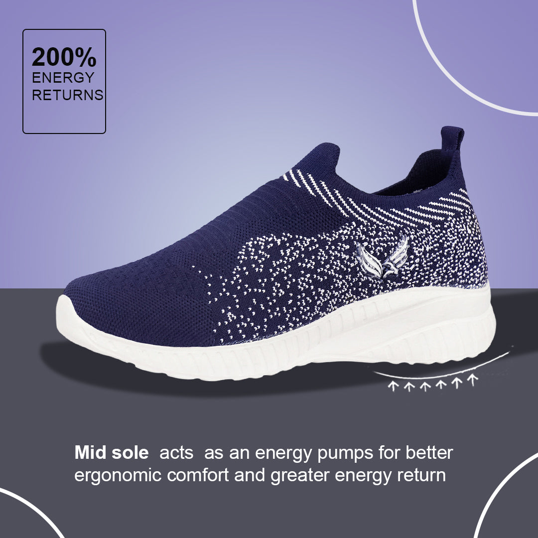 Bersache Casual Sneaker shoe for Women| Soft Cushioned Insole , Slip-Resistance Casuals For Women's-(8171-Blue).