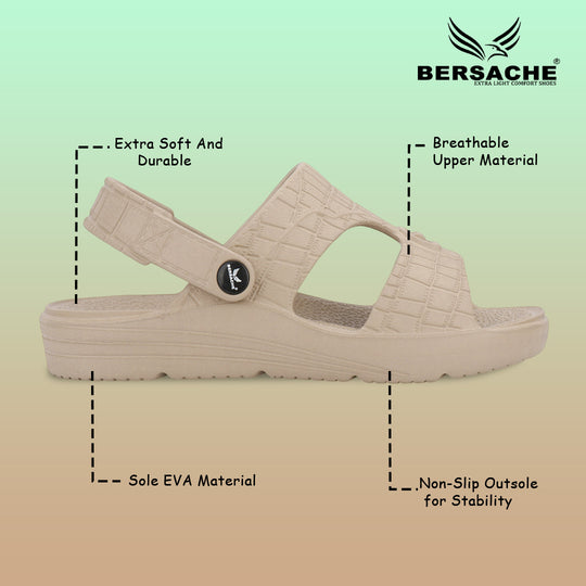 Bersache Extra Soft Classic Casual with  Regular wear with Ultra Soft & Flexibility Technology Flipflop For Men's & Boy's Beige-6272
