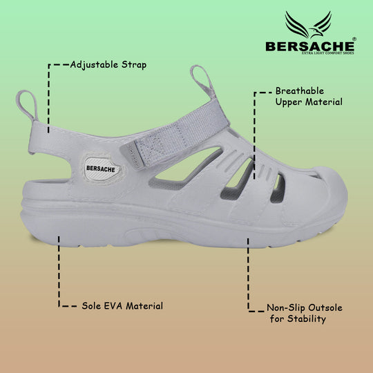 Bersache Extra Soft Classic Casual with  Regular wear with Ultra Soft & Flexibility Technology Flip Flop for Men's & Boy's (6264-Grey)