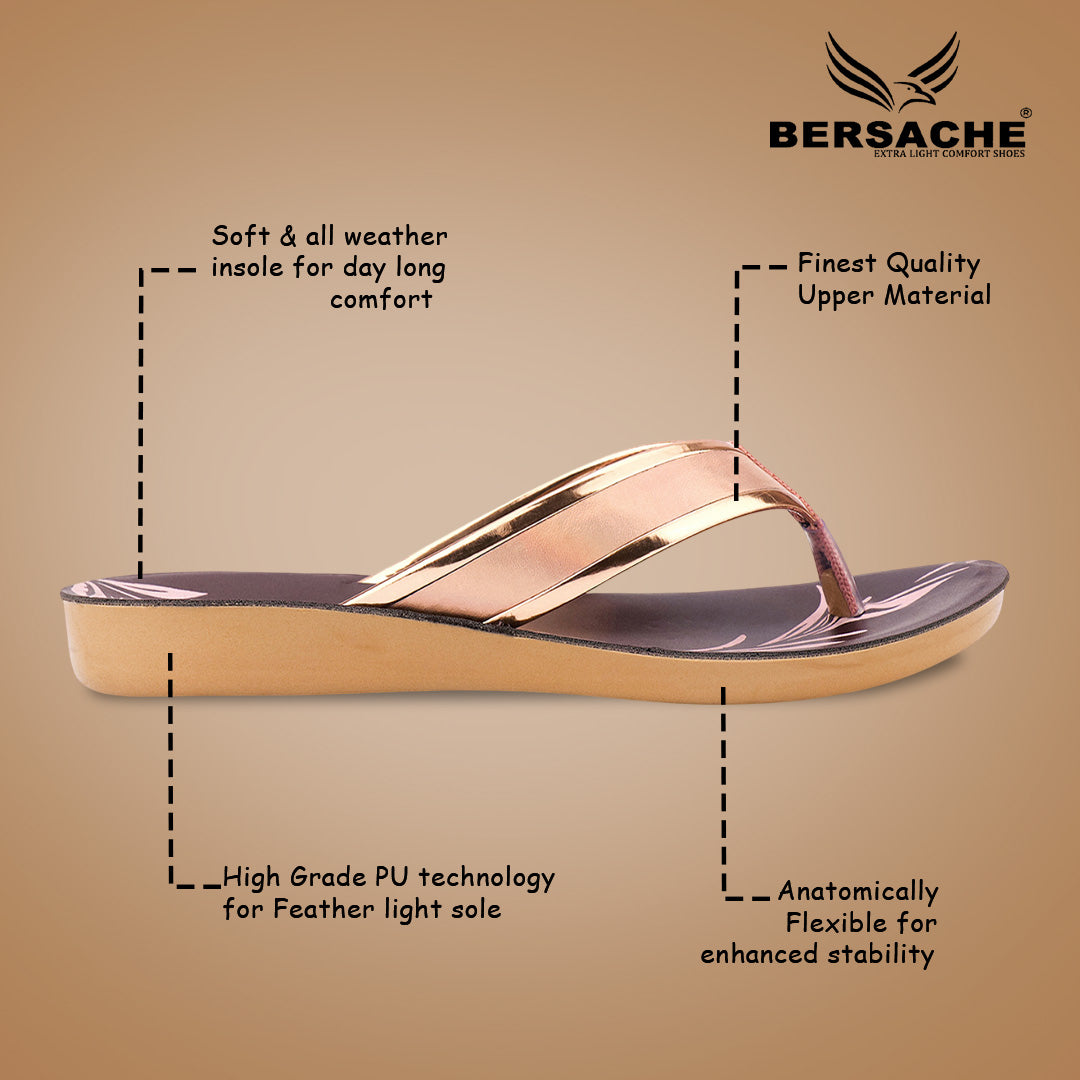Bersache Extra Soft Classic Casual with  Regular wear with Ultra Soft & Flexibility Technology Slipper For Women's & Girl's-(6236-Pink)