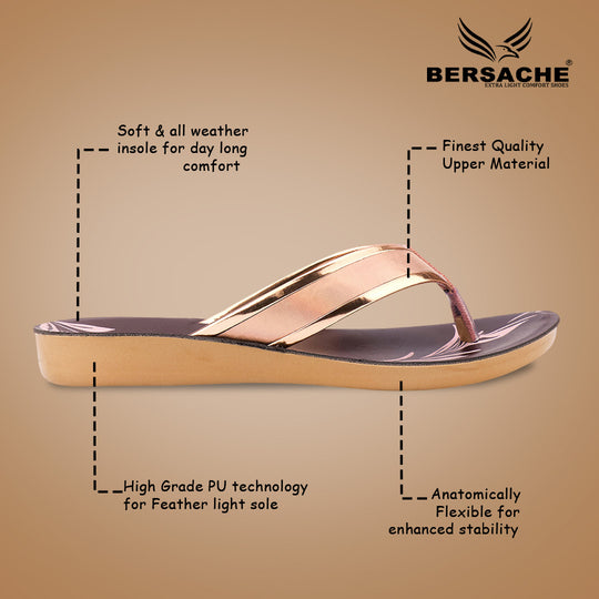 Bersache Extra Soft Classic Casual with  Regular wear with Ultra Soft & Flexibility Technology Slipper For Women's & Girl's-(6236-Pink)