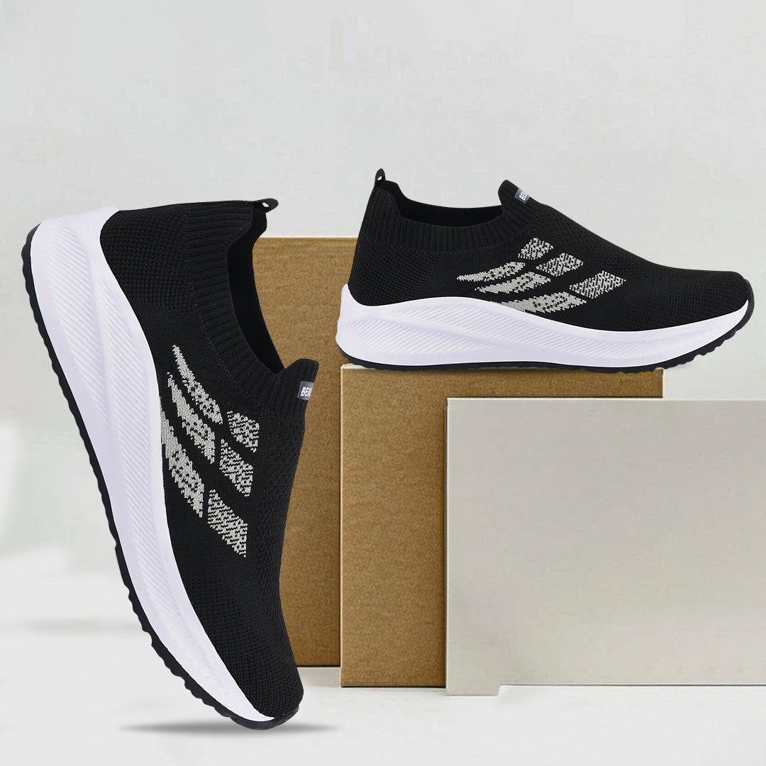 Bersache Premium Sports,Gym, Trending Stylish Running Shoes For Men (8109-Black)