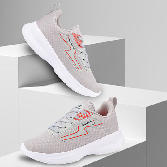 Bersache Premium Sports,Gym, Trending Stylish Running Shoes For Men (8085-Light Grey)