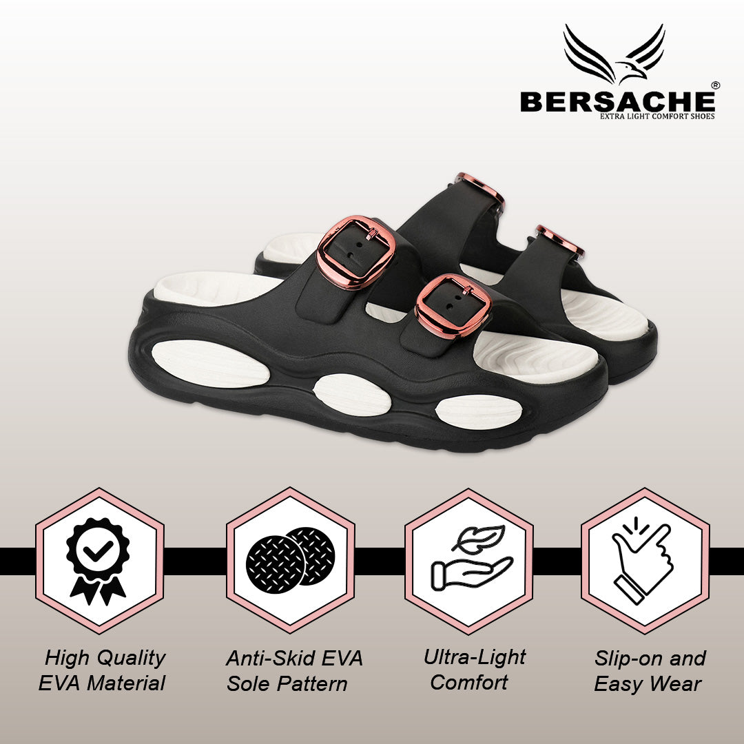 Bersache Extra Soft Classic Casual  with Regular wear with Ultra Soft & Flexibility Technology Slide for Women's-(6365-Brown).