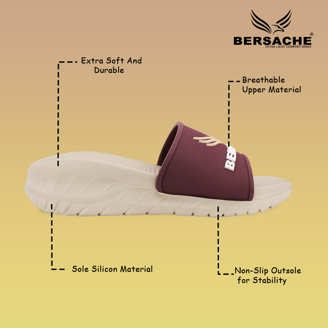 Bersache Extra Soft Classic Casual with  Regular wear with Ultra Soft & Flexibility Technology Flip Flop For Men's-(Beige-6327).