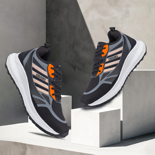 Bersache Premium Sports,Gym, Trending Stylish Running Shoes For Men (8073-Black)