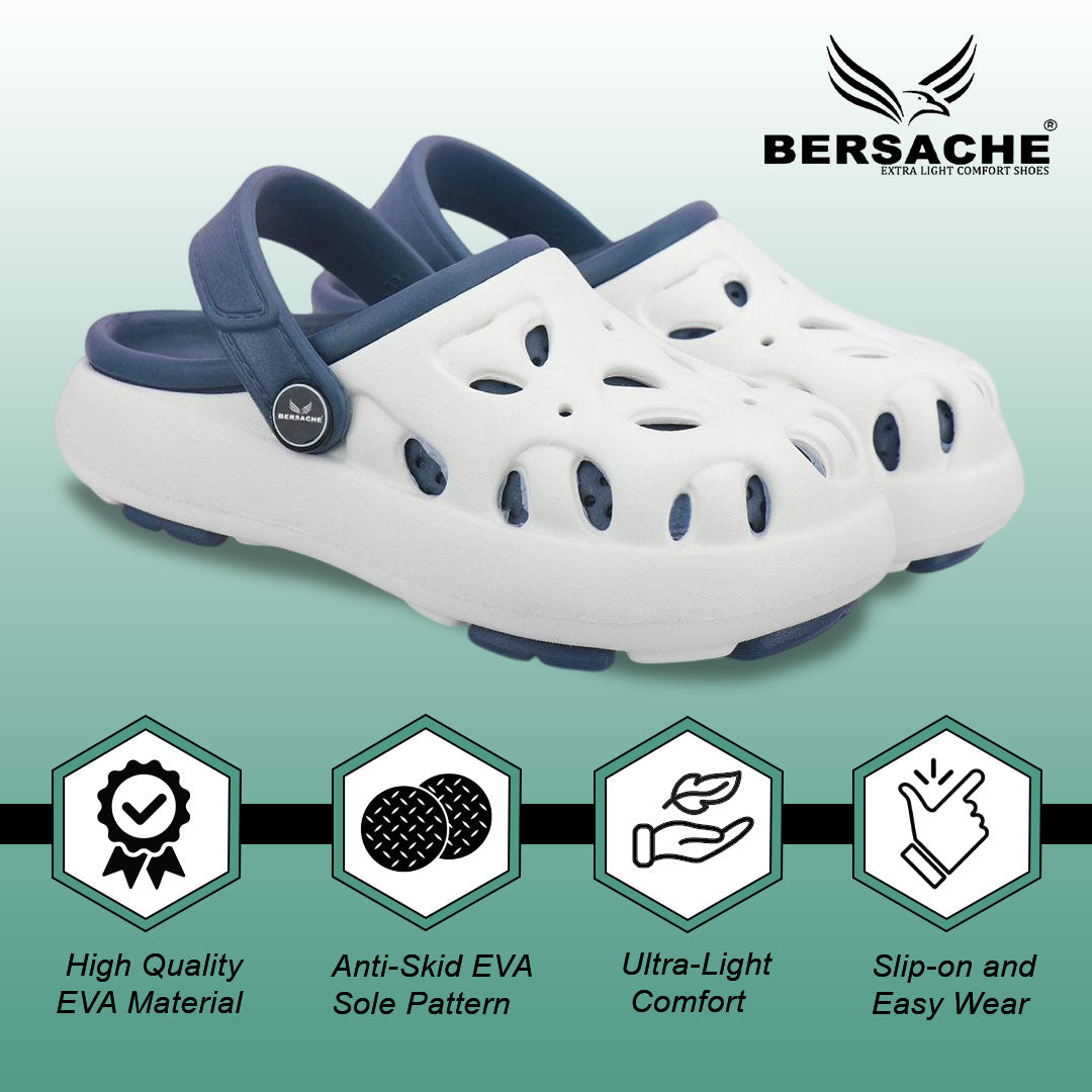 Bersache Extra Soft Classic Casual CHAPPAL with  Regular wear with Ultra Soft & Flexibility Technology Slipper for Kids's - White -6317.