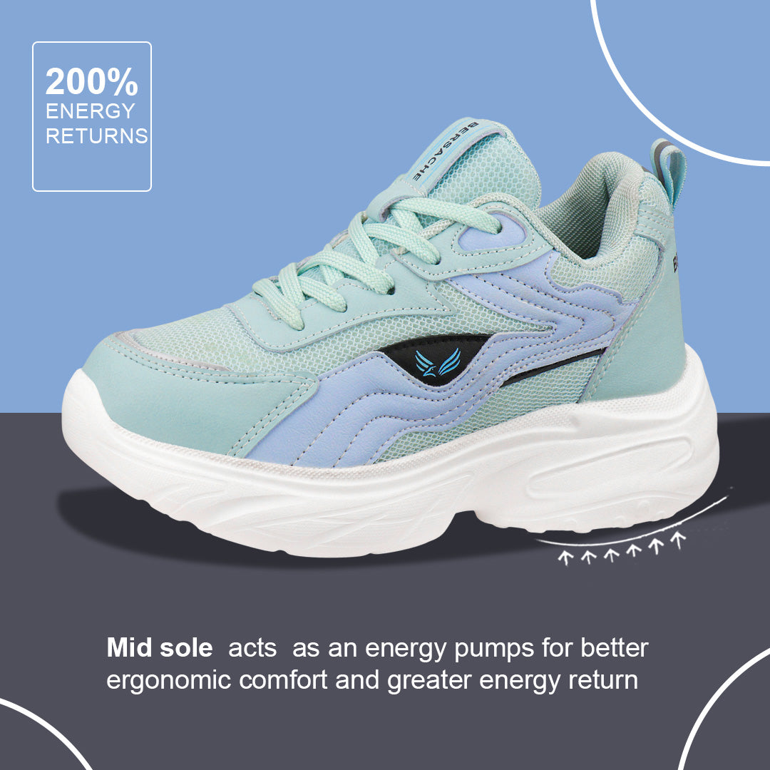 Bersache Sneaker, Loafers ,Casual with Extra comfort Sneaker Colour Changing shoes for Women (Blue-8104)