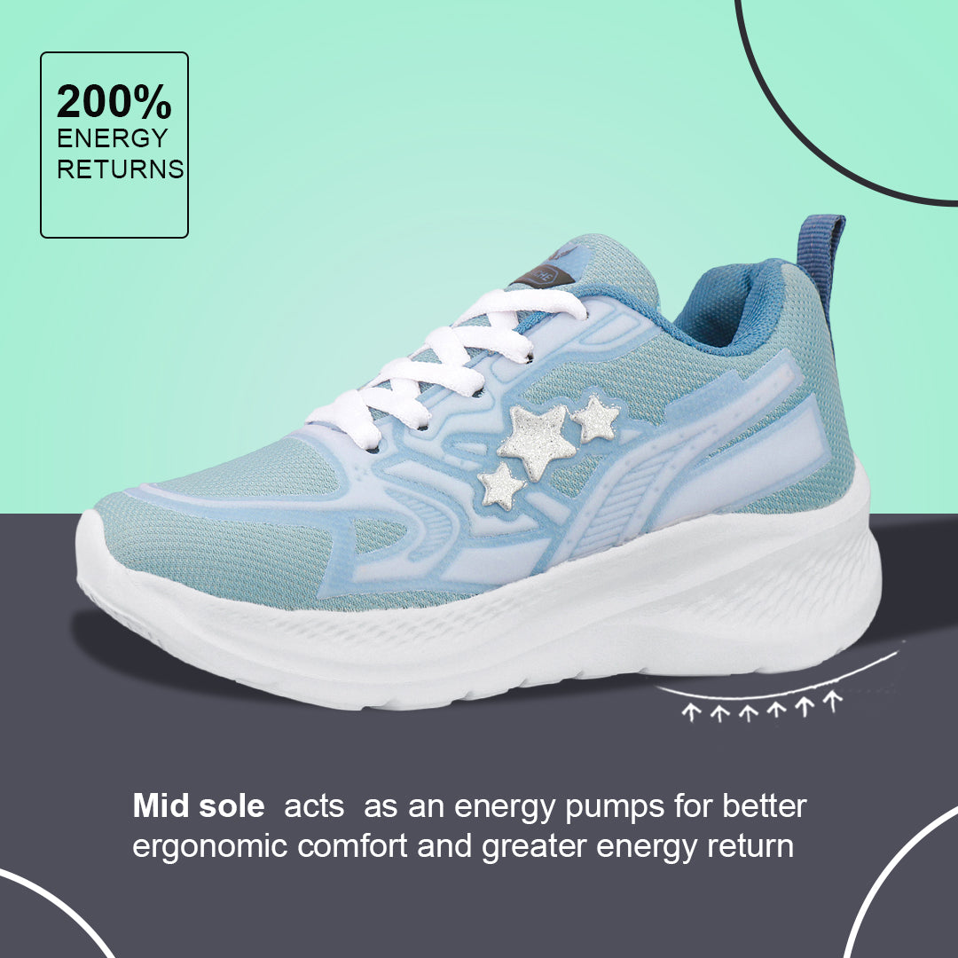 Bersache Premium Sports , Walking, Gym, Cricket, Trending  Running Shoes For Women's-(8174-Blue)