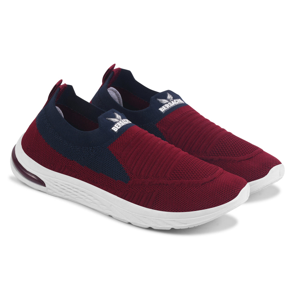 Bersache Lightweight Sports Running Shoes For Women's & Girl's-(8053-Maroon)