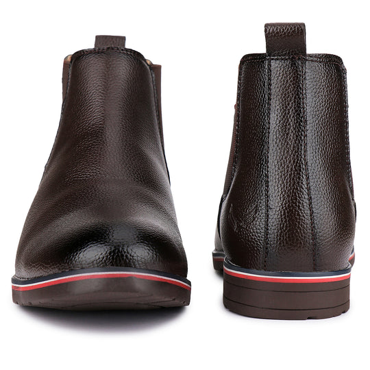 Bersache Lightweight Formal Office Wear Outdoor Shoes For Men (9084-Dark Brown)