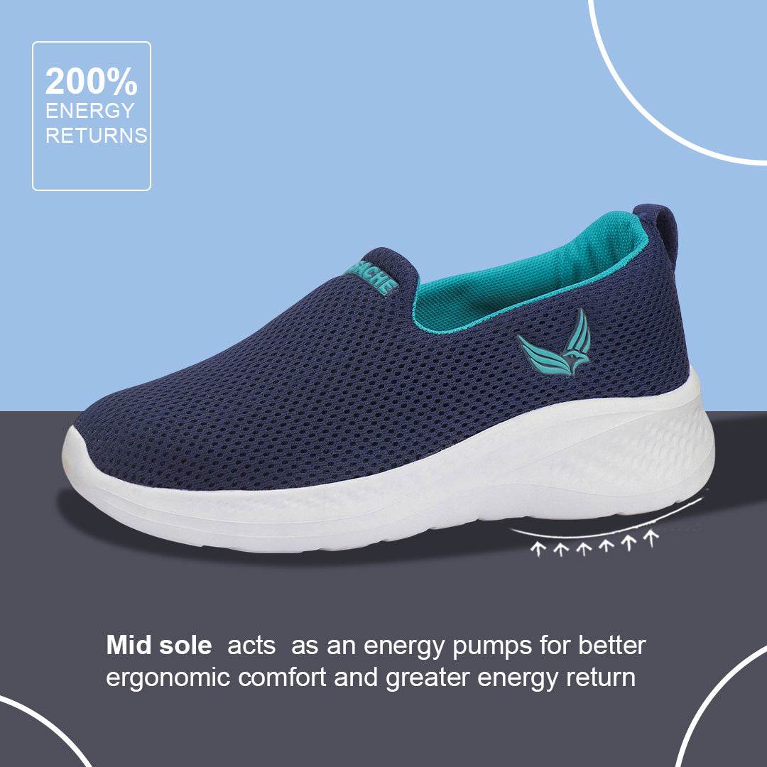 Bersache Sneaker, Loafers ,Casual with Extra comfort Sneaker Colour Changing shoes for Women (Green-8096)