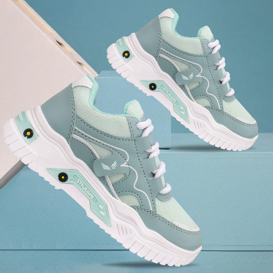 Bersache Premium Sports ,Gym, Trending Stylish Running Colour Changing shoes for Women (8101-Grey)